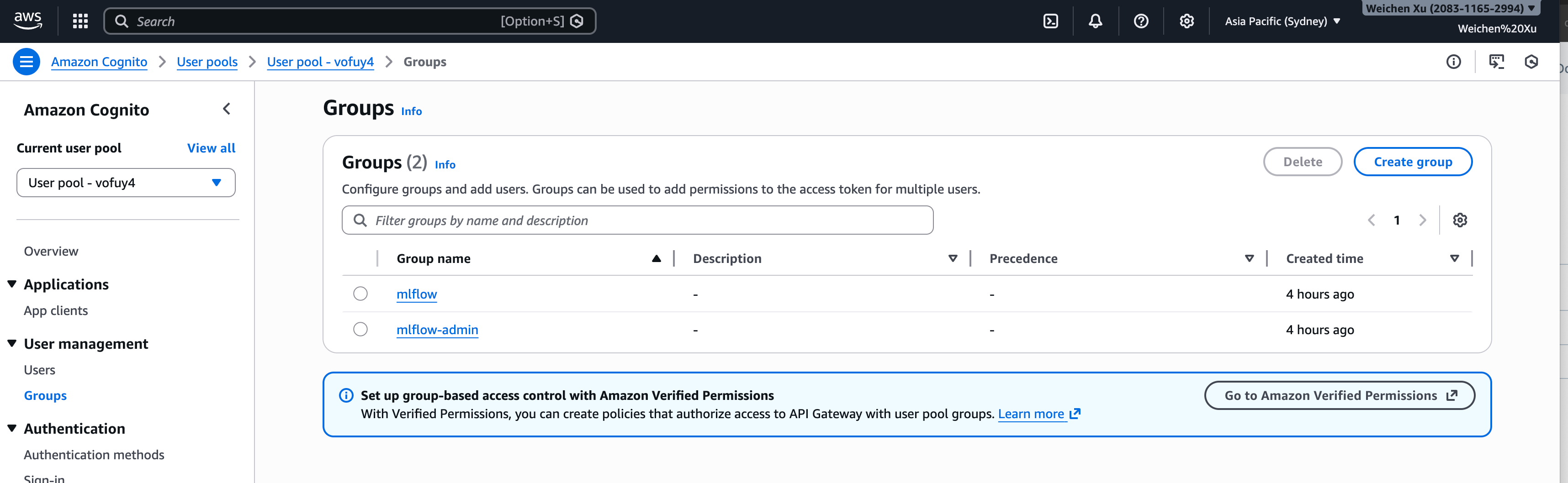 AWS user groups