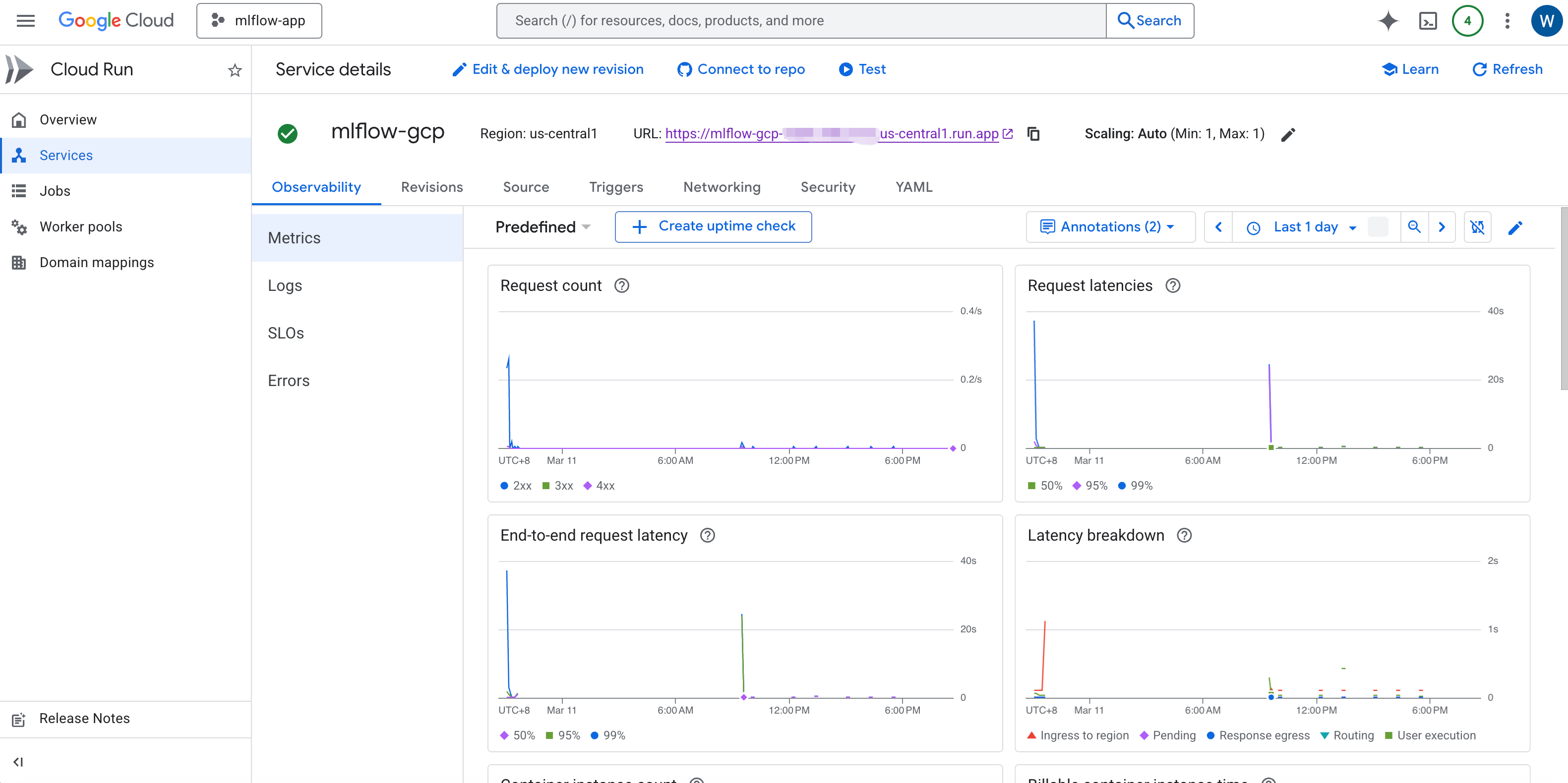 cloud run instance