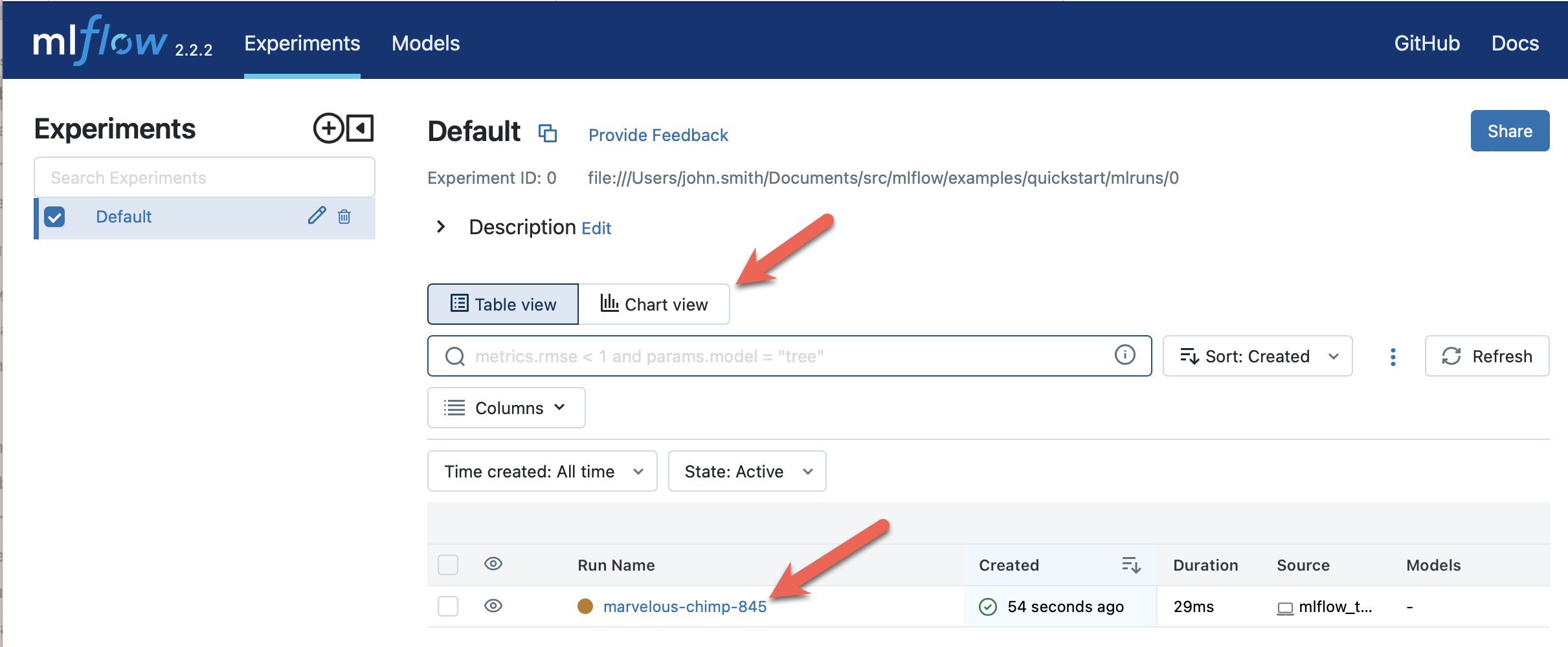 Quickstart UI