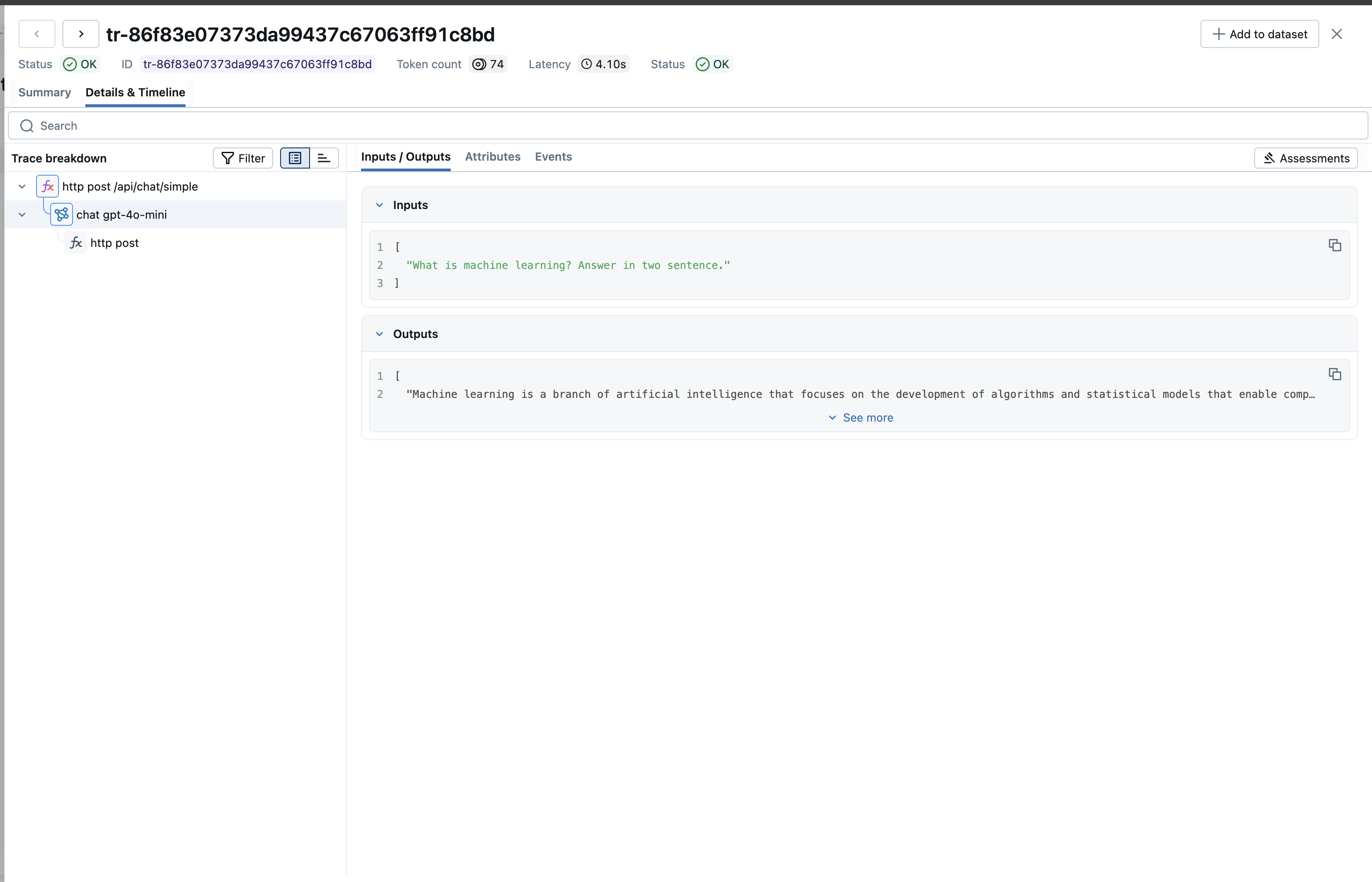 Spring AI Tracing